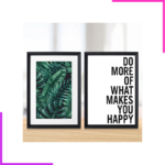 Cadre photo mural en bois