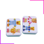 Jeu de Puzzle Educatif, Bois Montessori, Boîte en métal