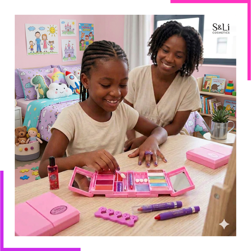 Jouet_de_Maquillage_Sans_Paraben Jouet coffret de maquillage et manucure pour enfants