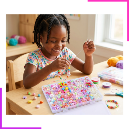 Kit de fabrication de colliers avec des perles multicolores