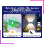 Lampe Murale Solaire LED Étanche IP65 Extérieure