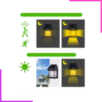 Lampe murale LED à énergie solaire