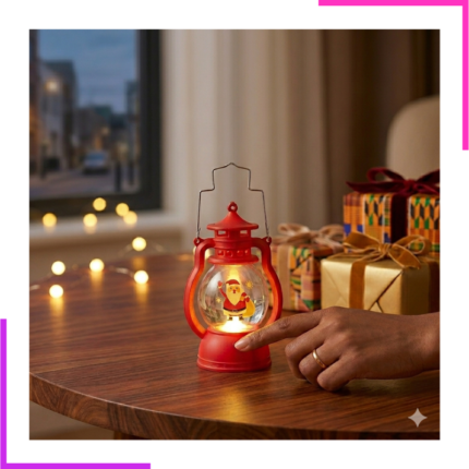 Lanterne de Noël décorative et lumineuse à pile"