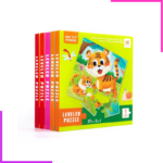 Livre de Puzzles d'Animaux d'Apprentissage Montessori pour Enfants, Puzzles 3 en 1 – Image 2