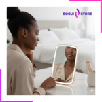 Miroir LED tactile avec support inclinable