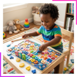 Planche d'apprentissage 8 en 1 Montessori en bois
