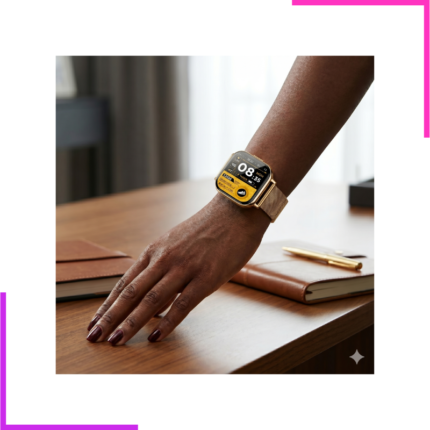 Smart Watch Gold Double Monture pour femmes