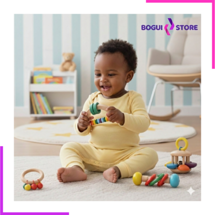 Jouets De Hochets En Bois Pour Bébé