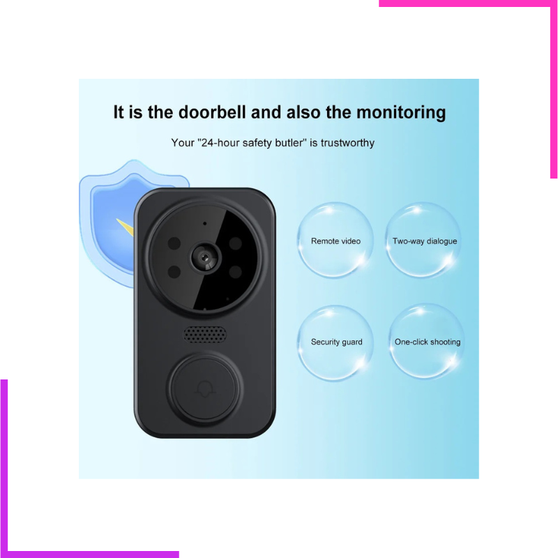 SonnettevideointelligenteM8avecinterphoneBidirectionnel_2 Sonnette Vidéo Interphone Bidirectionnel – Image 1