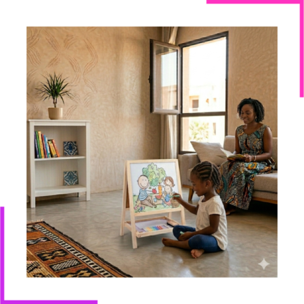 Tableau Chevalet double face en bois.